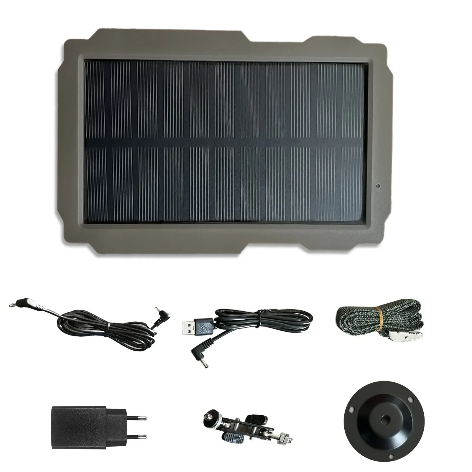 8000mAh Solar Power Kit for Trail Cameras 6V/12V Solar Panel & Rechargeable Battery Charger for Extended Wildlife Monitoring