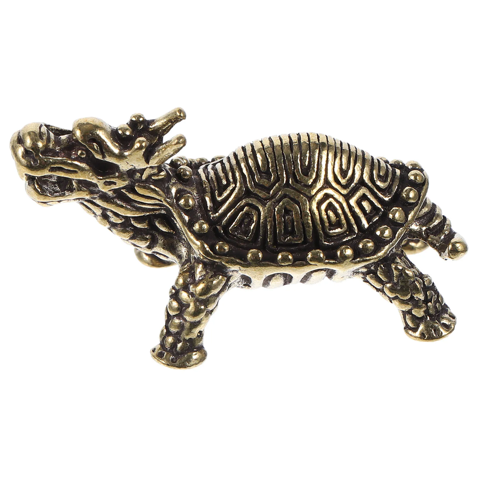 

Brass Dragon Turtle nament Retro Decor Statue Vintage Style Tortoise Home Office Tabletop Adornment Animal Sculpture
