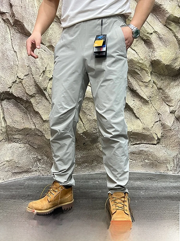 

Уличные мужские легкие ветрозащитные водонепроницаемые дышащие повседневные длинные брюки из софтшелла с прямыми штанинами на молнии Fly