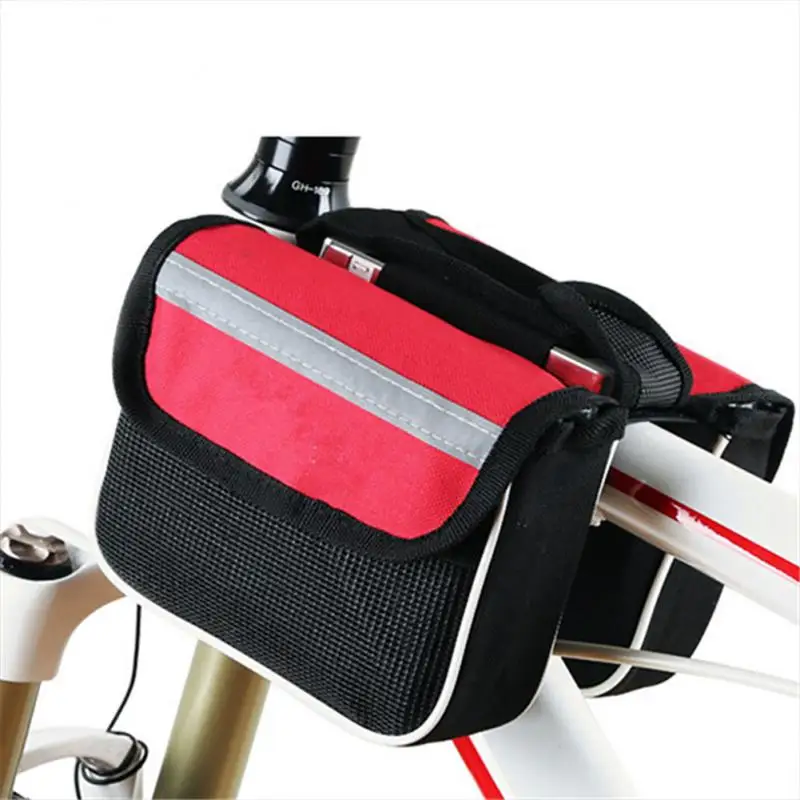 Universal Bicycle Bag Front Beam Bag Mountain Bicycle Mobile Phone Waterproof Upper Tube Saddle Bag Cycling Bicycle Accessories