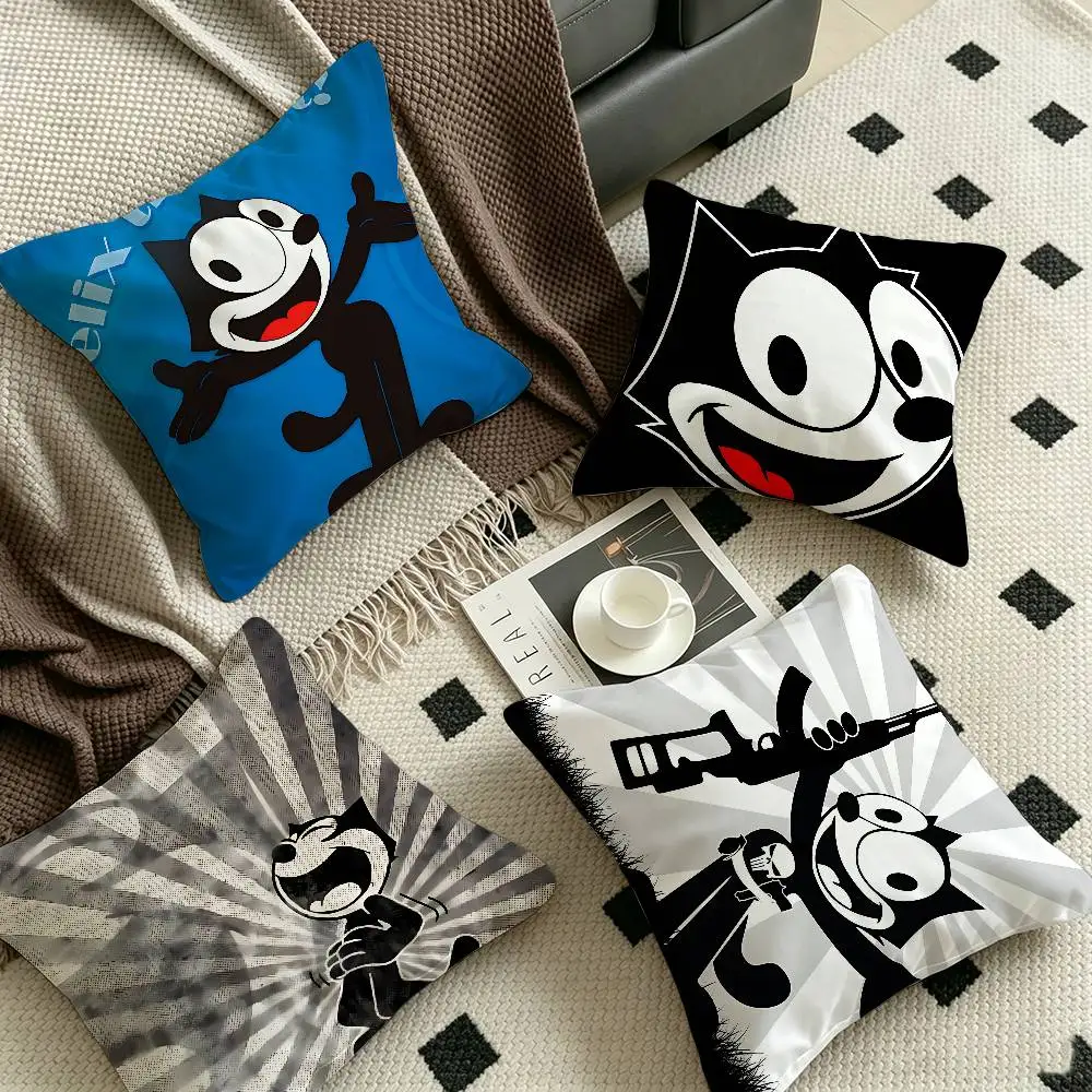 F-Felix Cartoon The C-Cat Lucky Dragon pillow cover sofa cushion cover home room decoration children gift