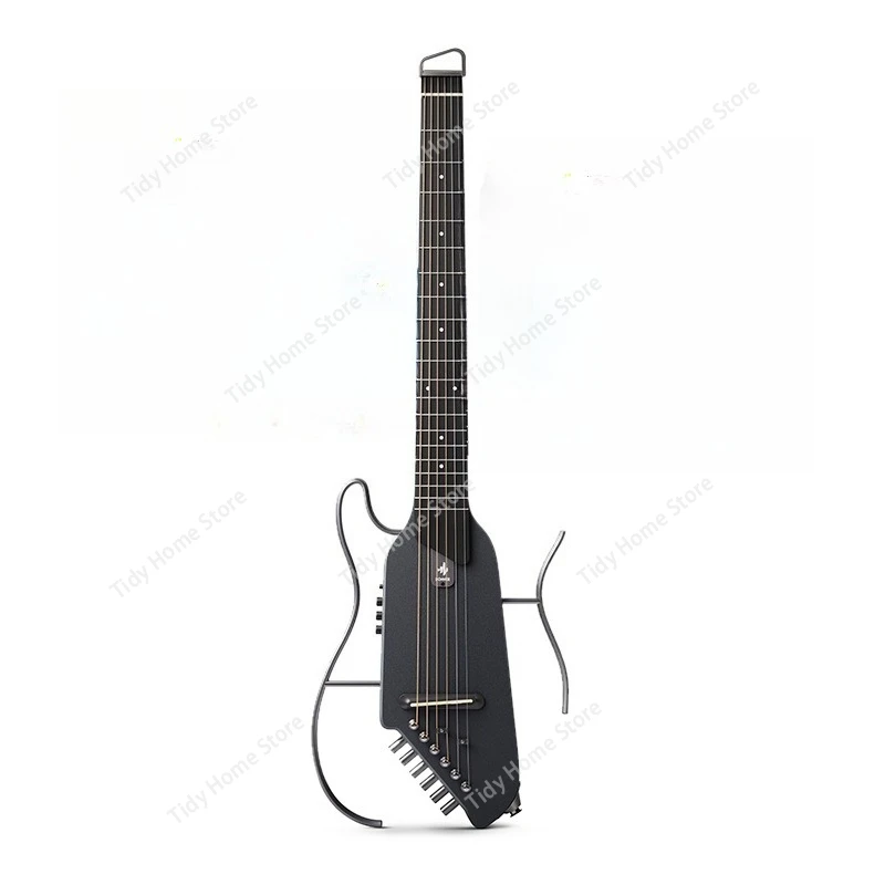 

Portable silent guitar, dual-purpose for electro-wood, folk light music, smart headless beginner's guide