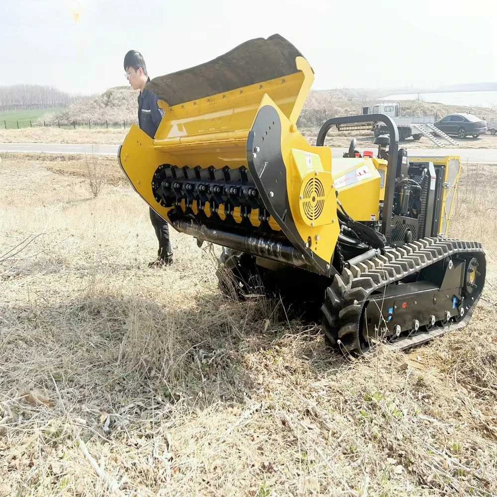 Hydraulic Platform Remote Control Lawn Mower Four-stroke Self-propelled Japan diesel Engine Lawn Mulcher Mower