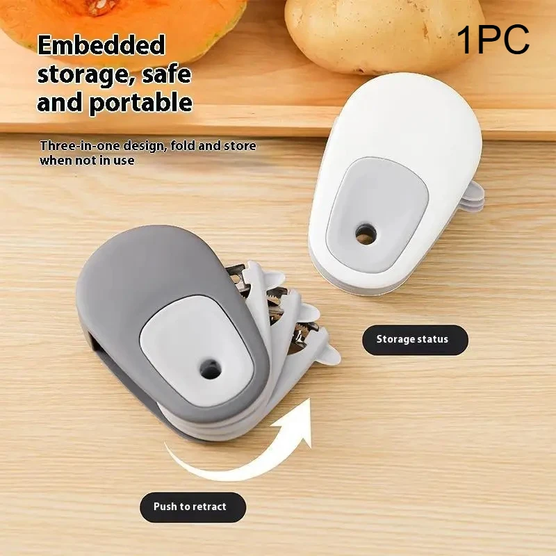 3-in-1 Portable Fruit And Cucumber Peeler Fruit Vegetable Tools Outdoor Portable Vegetable Peeler Home Multifunctional Scraper