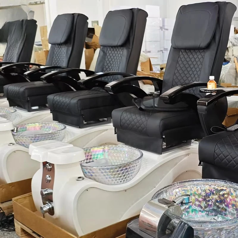 Luxury Pedicure Chair No Plumbing Electric Massage Spa Pedicure Chairs Foot Spa Massage Manicure Pedicure Chairs