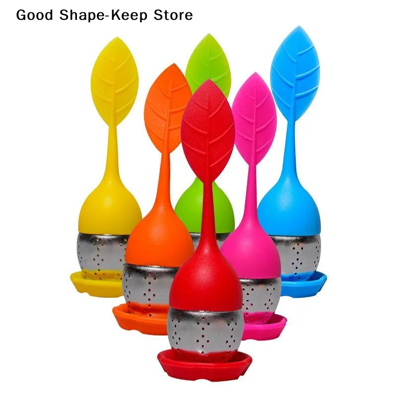 dailySilicone Filters Scented Tea Tools Tea Strainers Tea Infusers Teaware High Temperature Resistance Cute Leaf Teaware