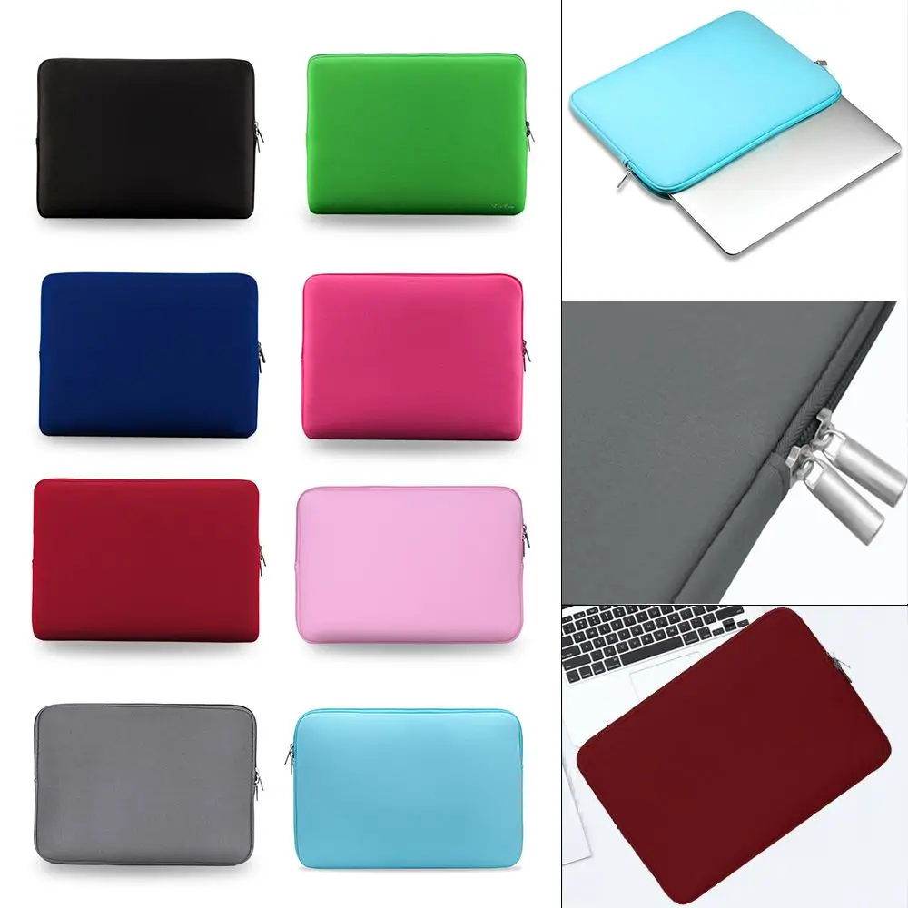 Colorful Soft Ultra Thin Water Resistant Pouch Laptop Sleeve Case Carrying Bag Notebook Cover For Xiaomi HP Dell Lenovo