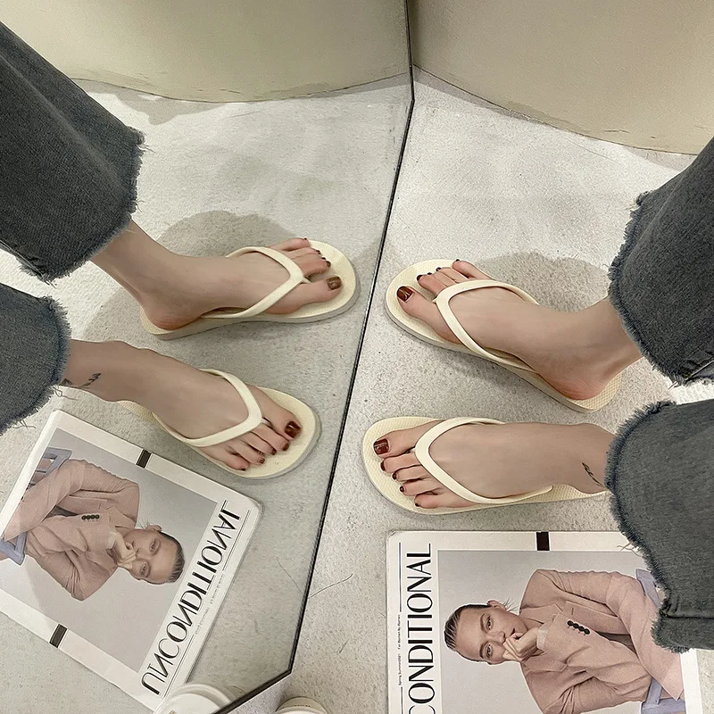 Paar strandsandalen Zomerslippers voor dames Leuke snoepkleurige platte schoenen voor binnen Heren Strandslippers Antislip zachte zool