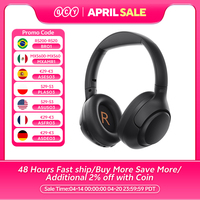 QCY H3 ANC Wireless Headphones Bluetooth 5.4 Hi-Res Audio Over Ear Headset 43dB Hybrid Active Noise Cancellation Earphones 60H