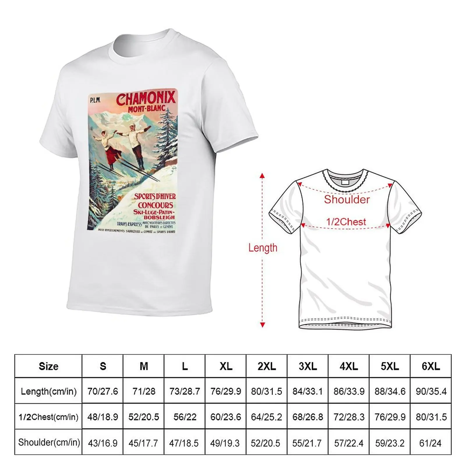 Chamonix, Mont Blanc - Vintage T-Shirt Funny t-shirts custom t-shirts men t shirts