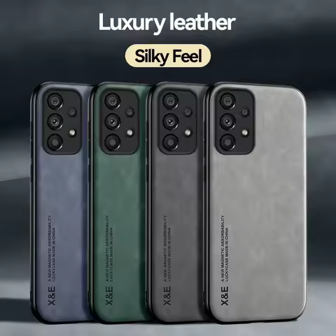 Magnetic Case For Samsung Galaxy A25 A55 A35 A15 A05S A54 A53 A24 A34 A05 A14 A13 A23 A33 A73 A52 A22 5G Leather Skin Cover Case