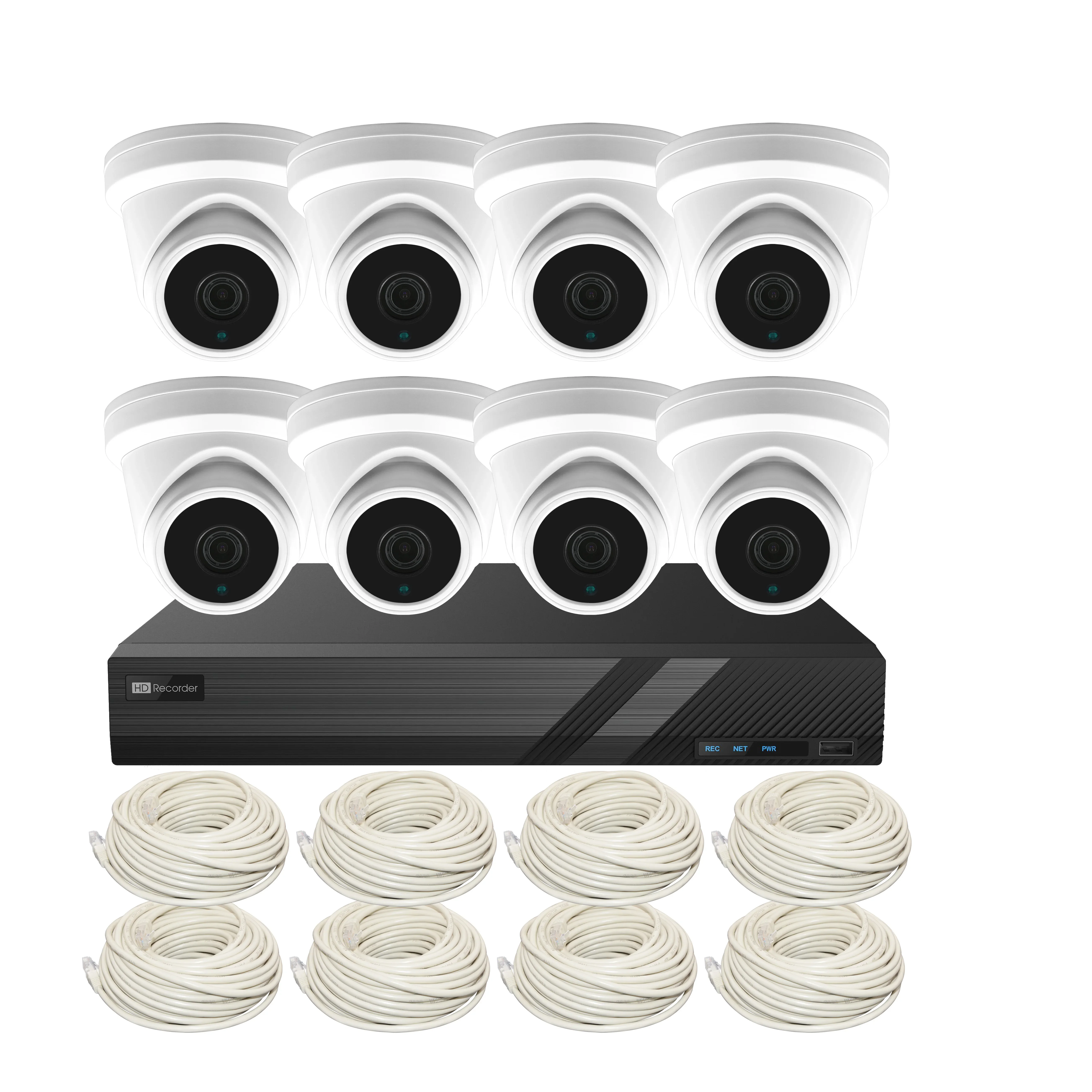 

YCX High End Plug and Play IMX335 CMOS 5MP/6MP Turret Ip Cameras 8ch Poe Nvr Kit,with 2.8/3.6mm Lens Optional