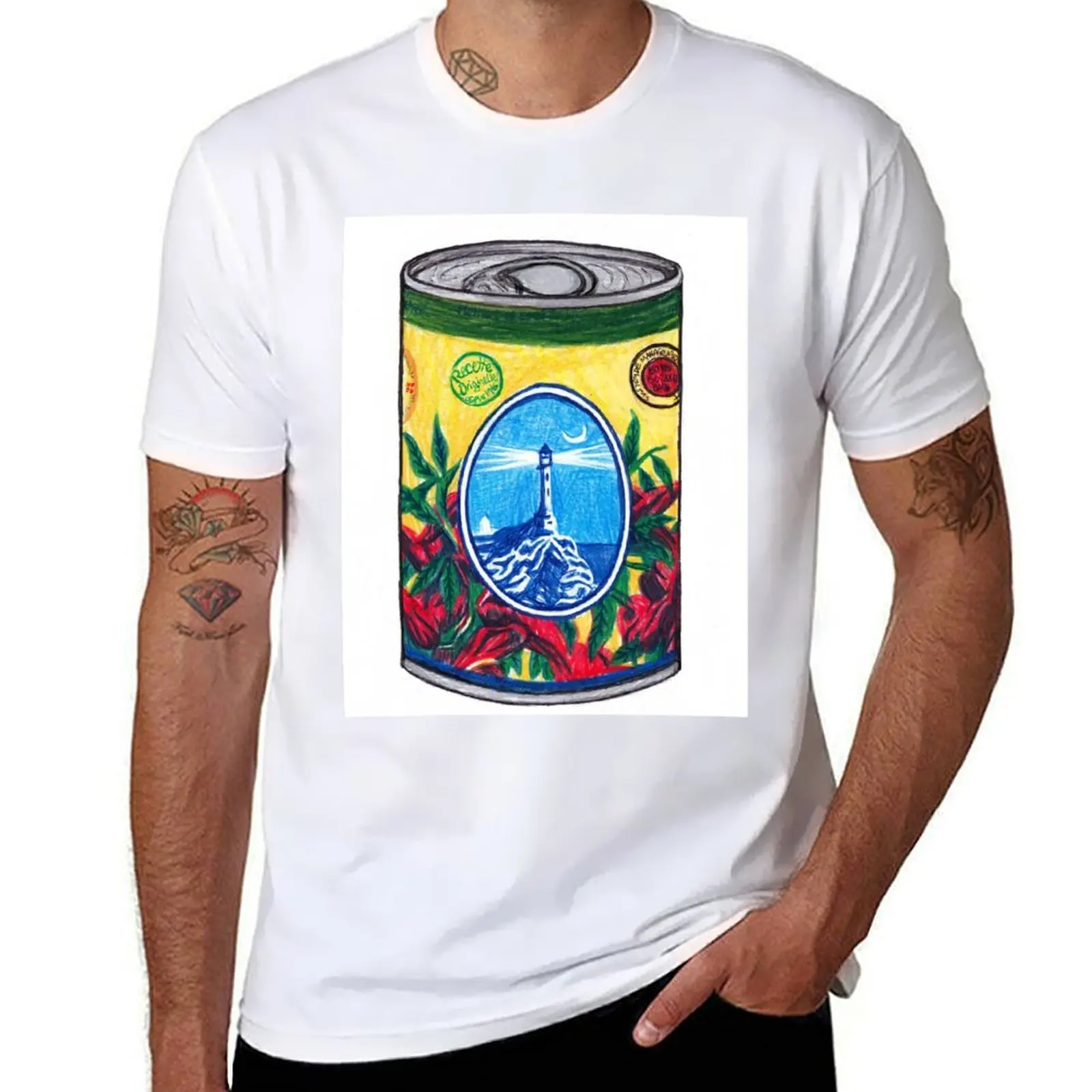 

Harissa Paste Can illustration T-Shirt printed t shirts for man t shirt for man T-Shirt