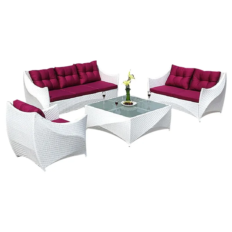 Outdoor sofa sunscreen waterproof rattan combination living room courtyard outdoor balcony furniture rattan chair