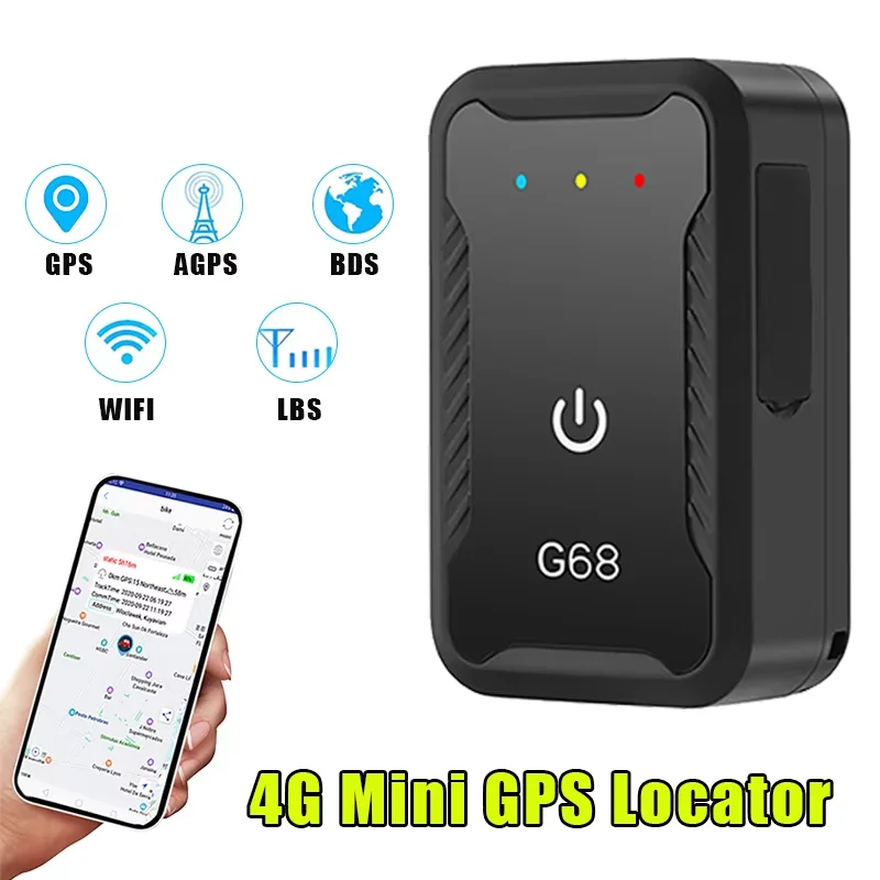 

4G GPS Tracker Car 4G GPS Locator Anti-Lost Device Health Monitoring Pedometer For Children And The Elderly Tracking