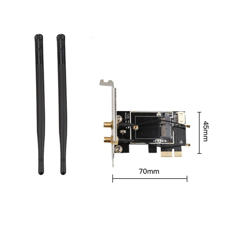 Pcie Wifi Card Adapter Draadloze Netwerkkaart M2 Ngff Bluetooth Converter Voor Desktop Wifi 8260 8265NGW AX200 9260 7265