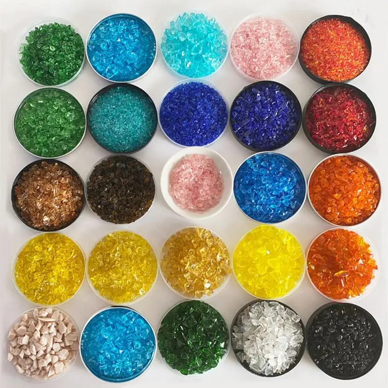 High purity silica sand crafts for glass production and manufacture of terrazzo sandblasting with colored glass sand beads