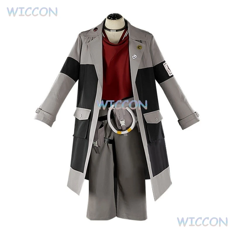 

Anime Gachiakuta Enjin Cosplay Costume Uniform Earrings Party for Women Men Choker Akuta Cleaners Halloween Carnival Prop