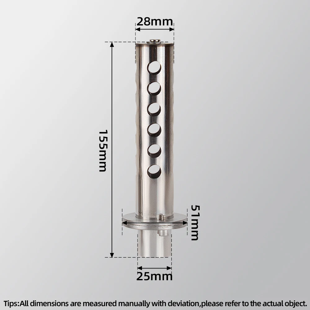 Motorcycle Exhaust DB Killer Stainless Rotate Valve Type DB Killer Insert Baffle Optional 48MM 51MM Size Compatible Muffler