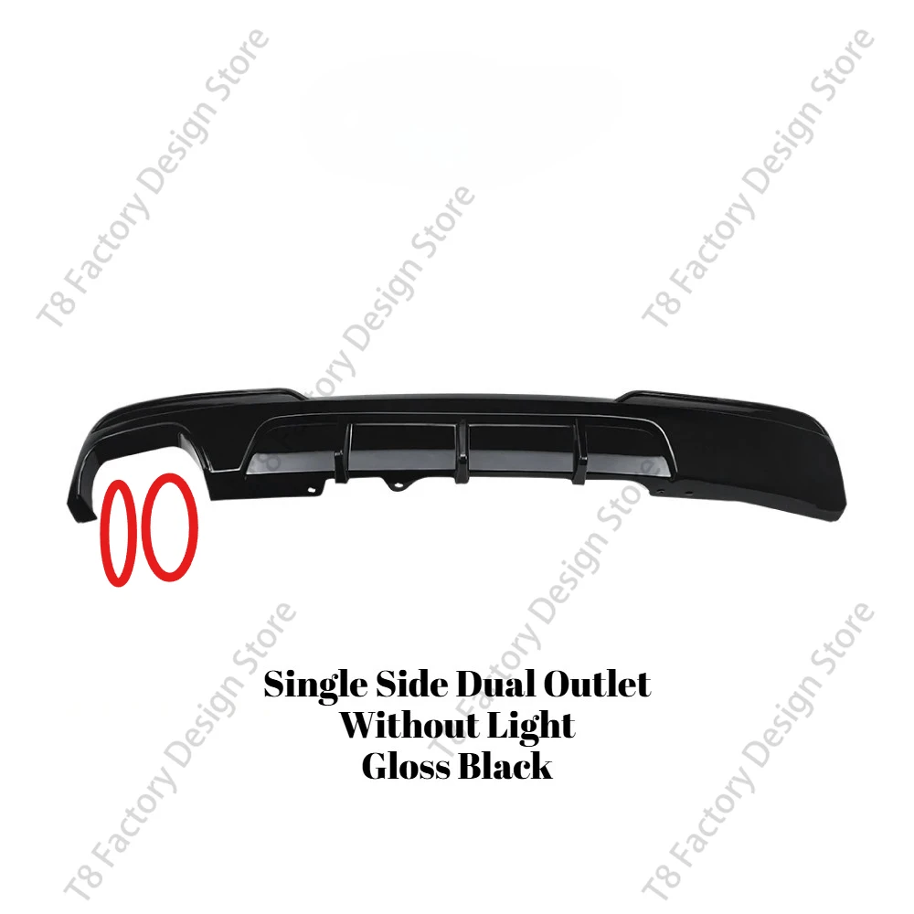 Achterbumperlip diffuser splitter spoiler plaat bodykit tuning voor BMW 5 Serie F10 F11 2011-2017 M Sport MP Style
