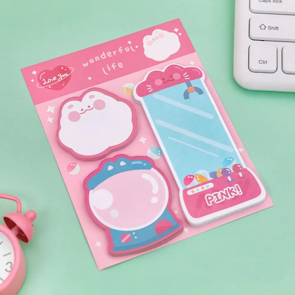 Urso Cartoon Sticky Notes, Kawaii Para Fazer Lista Notebook, Presente infantil