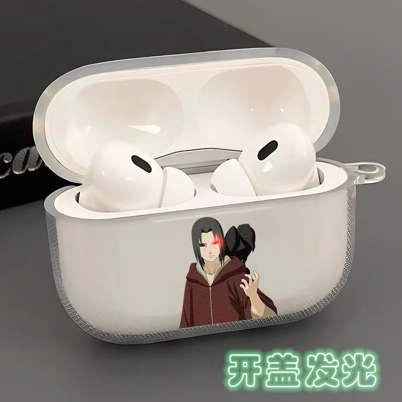 Naruto Uchiha Itachi Glow Eyes Earphone Phone Case for Apple AirPods 1 2 Pro 3 4 Pro2 2nd Bluetooth headset headphone Soft Cover view 3