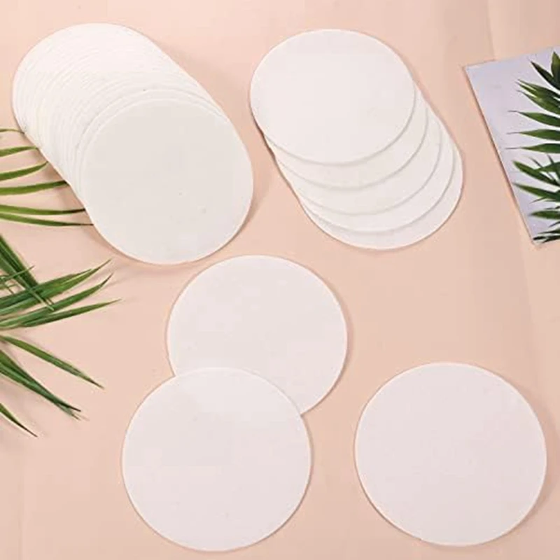 Papel para forno microondas redondo, alta temperatura, papel para forno cerâmico, prateleira para DIY, artesanato de fusão de vidro, 150 pcs