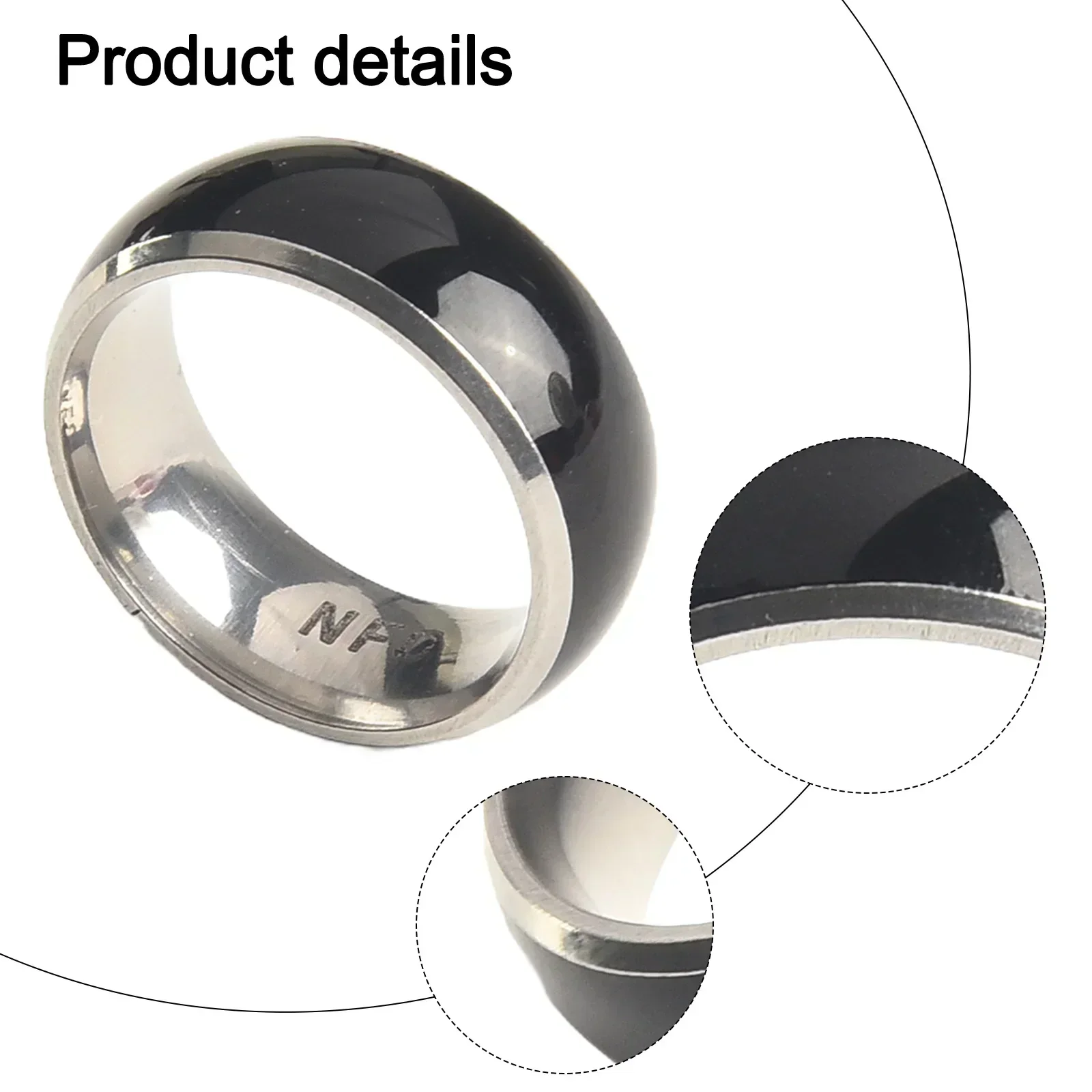 Waterdichte elektronische NFC voor Smart Ring IC Herschrijfbare analoge toegangskaart Tag Sleutel Intelligente slijtage Vinger digitale ring