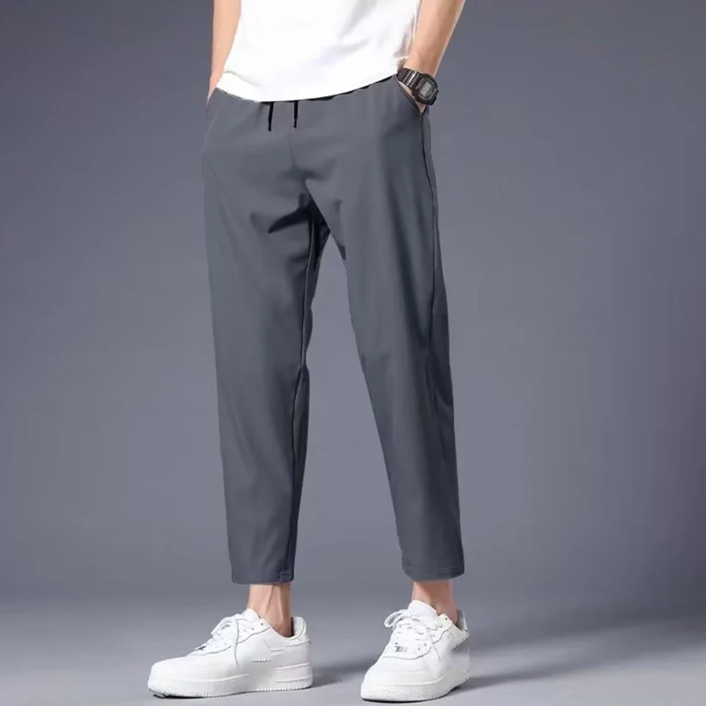 

Mens Sweatpants Stretch Active Track Pockets Gym Workout Pants Trousers Cargo Straight Pants Streetwear Harajuku Jogger Trousers