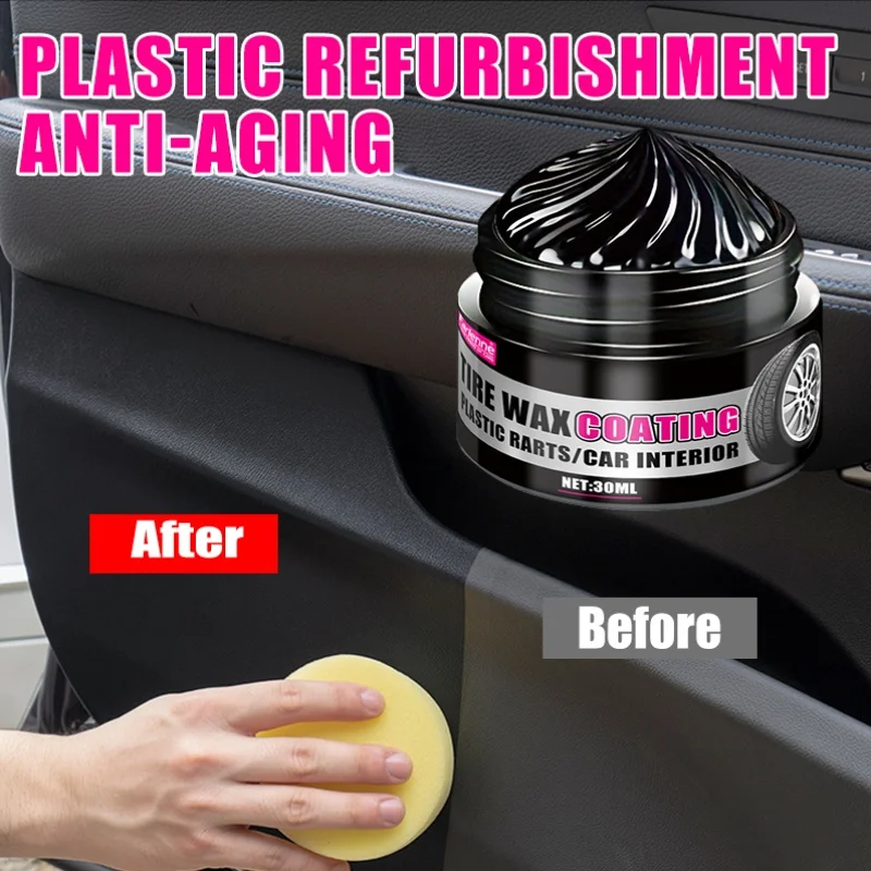 Black coating paste for plastic and rubber repair -General Motors Interior repair wax,Multi-purpose car care,long-lasting polish