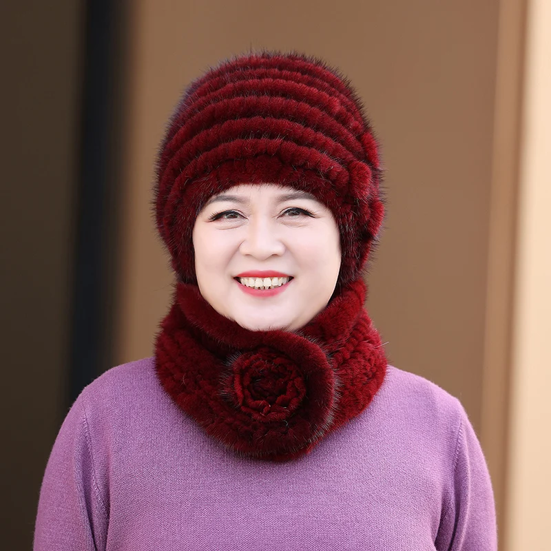 ele-fur-hat-for-women-winter-warm-mink-scarf-autumn-winter-mom-andma-ly-ladies-cap-floral-detail-travel-friendly
