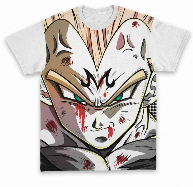 

Dragon Ball Super Saiyan, Gohan, Master Roshi, Majin Vegeta, Great Ape Transformation Adult and Kids 3D Print Loose T-Shirt