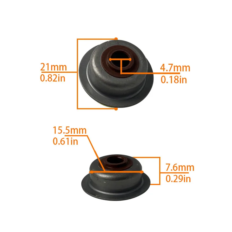 1/3/5/10pcs Generator Valve Stem Oil Seal For Honda GX160 GX200 GX120 168F 12209-ZH8-003 2kw 3kw 5.5hp 6.5hp Engine