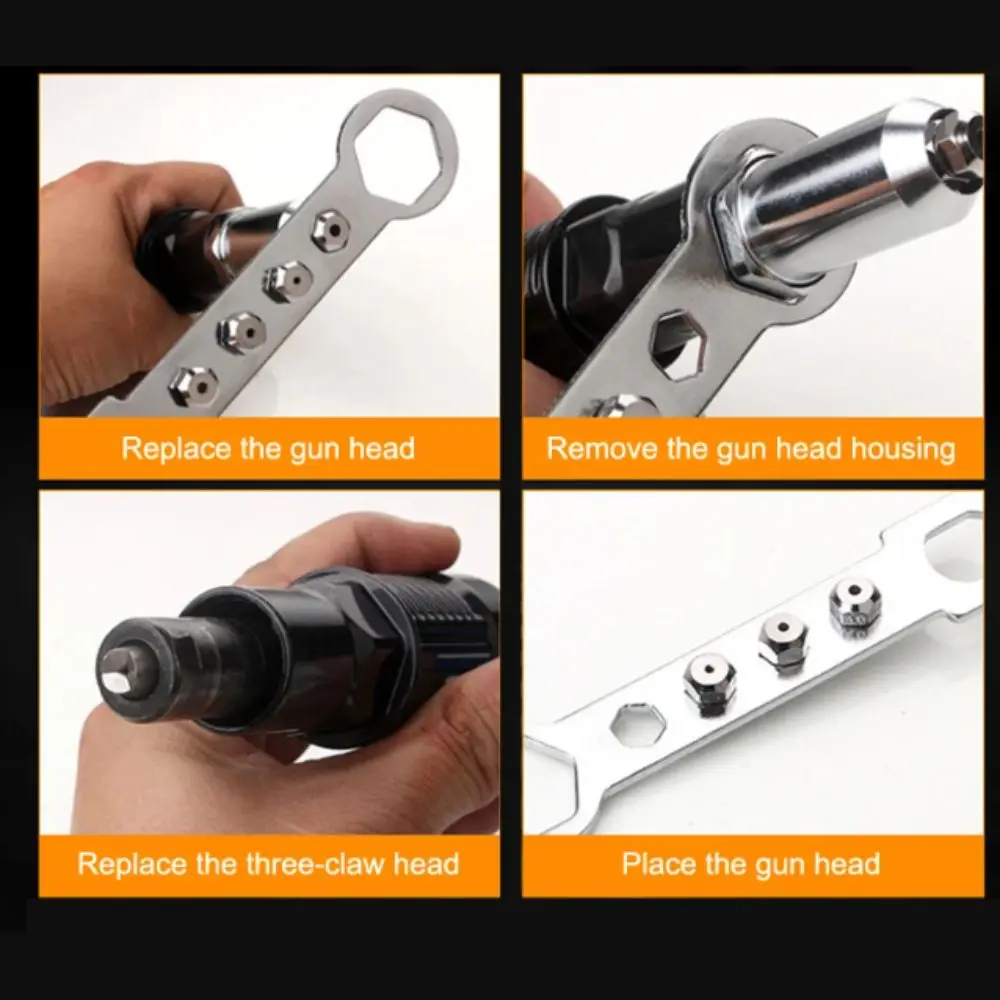 

Professional Grade Electric Rivet Nut Electric Powered Drill Adapter Cordless Riveting Cordless Design Insert Nut Tool