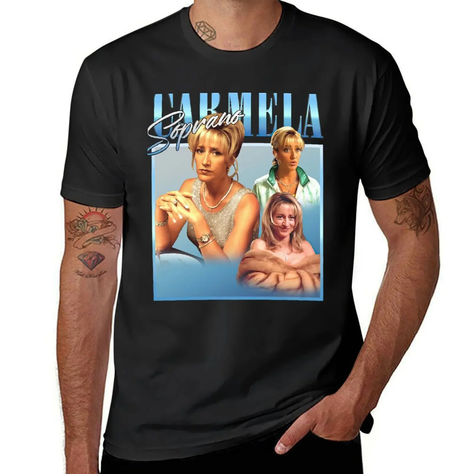 CARMELA Soprano Classic T-Shirt graphics korean fashion vintage Blouse mens champion t shirts