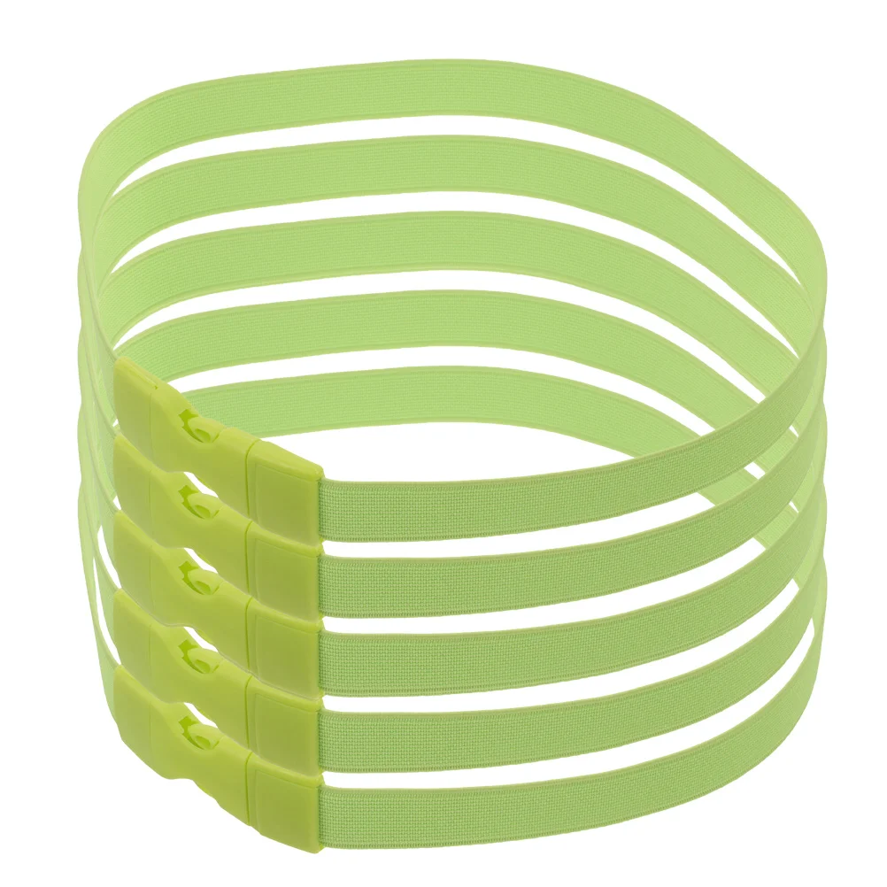 5Pcs Trash Bag Fixing Bands Elastic Adjustable Trash Can Holder Prevent Slipping Reusable Garbage Bin Band for Household Waste