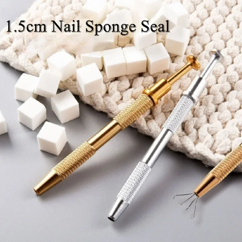 Nail Buffers Template Seal Makeup Sponge Pad Painting Stamp Nail Gradient Sponge Fade Block Blush Sticker Grasping Pen Manicure