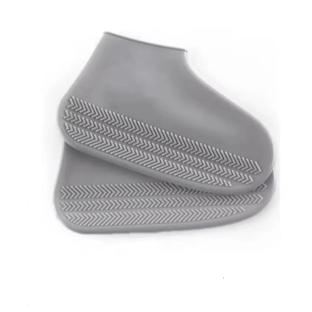 

4pcs Comfortable Waterproof Shoes Covers Silicone Reusable Rain Shoe Cover Portable High Elastic Rain Boots Unisex
