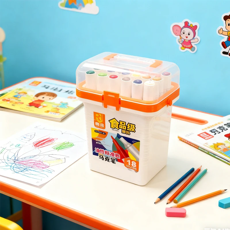 

12/18/36/48 Colors Colorful Dual Headed Marker Pen Oil Standard Color Marker Pen Primary School Art Student Specific Paintbrush