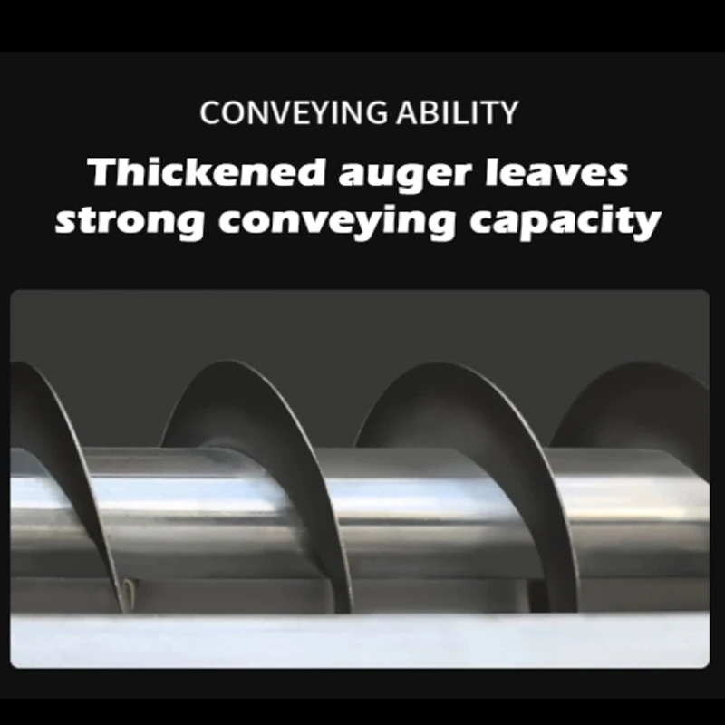 Stainless Steel Screw Conveyor Vertical Feeder Hoist - Rice Powder Granules Plastic Conveying Tool Customized for Plastic Powder