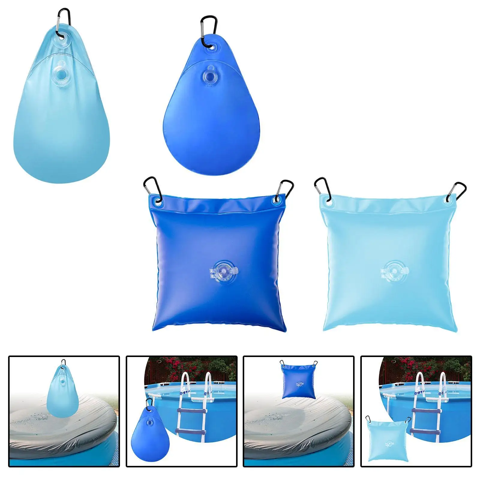 Swimming Pool Cover Hanging Bag Closing Kit Pool Tarp Weight Thickness Professional for above Ground Pools Winter Pool Wall Bag