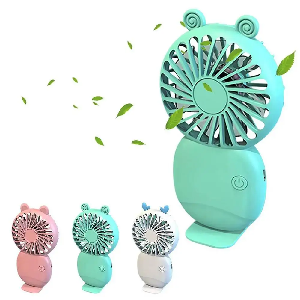 

Portable Mini Handheld Fans For Cooling Air 3 Speeds Adjustable USB Rechargeable Small Table Desk Fan Personal Quiet Eyelash Fan