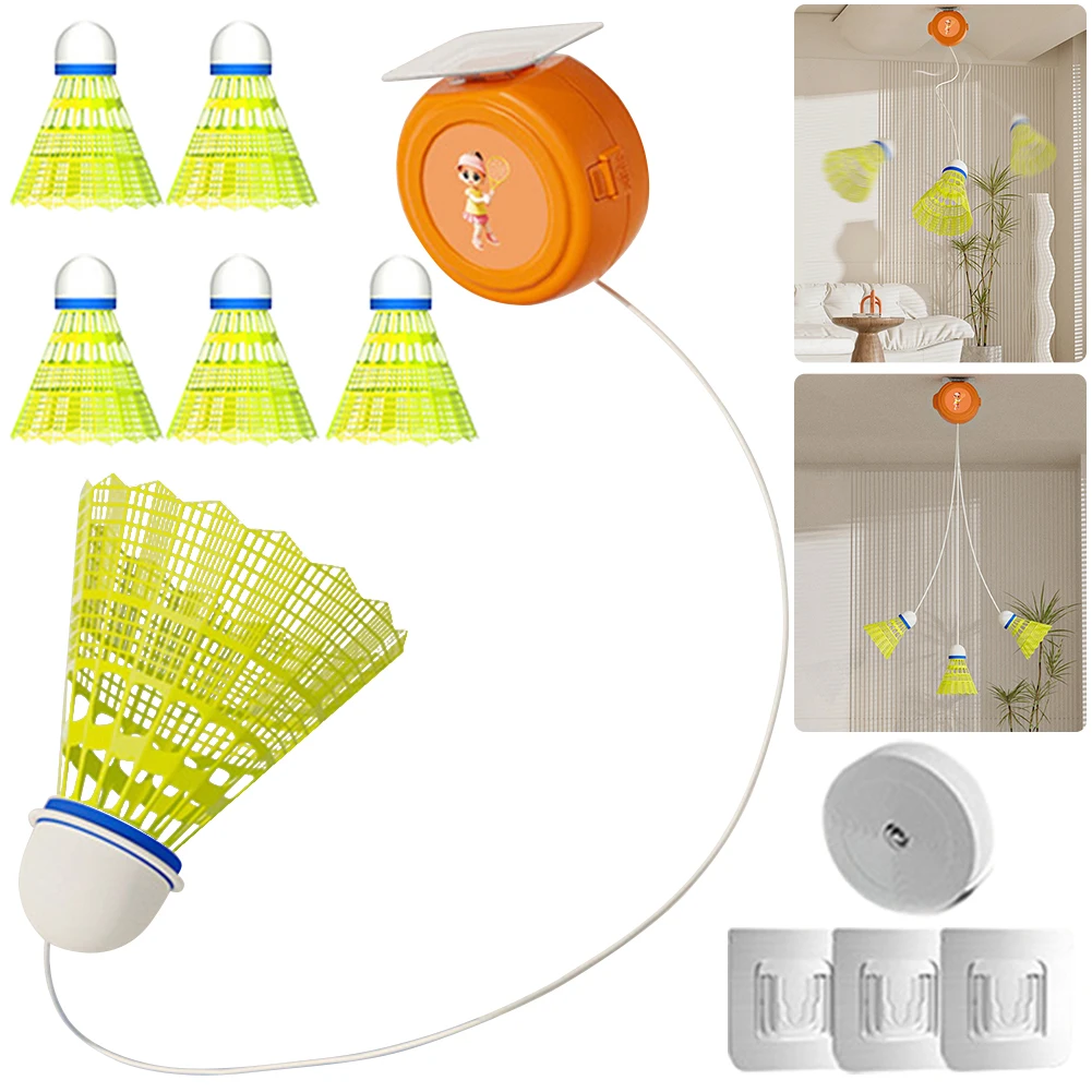 

Тренировочный инструмент для бадминтона, самообучающееся стрейч-устройство для тренировки отскока в бадминтон для детей и взрослых, упражнения на открытом воздухе в помещении