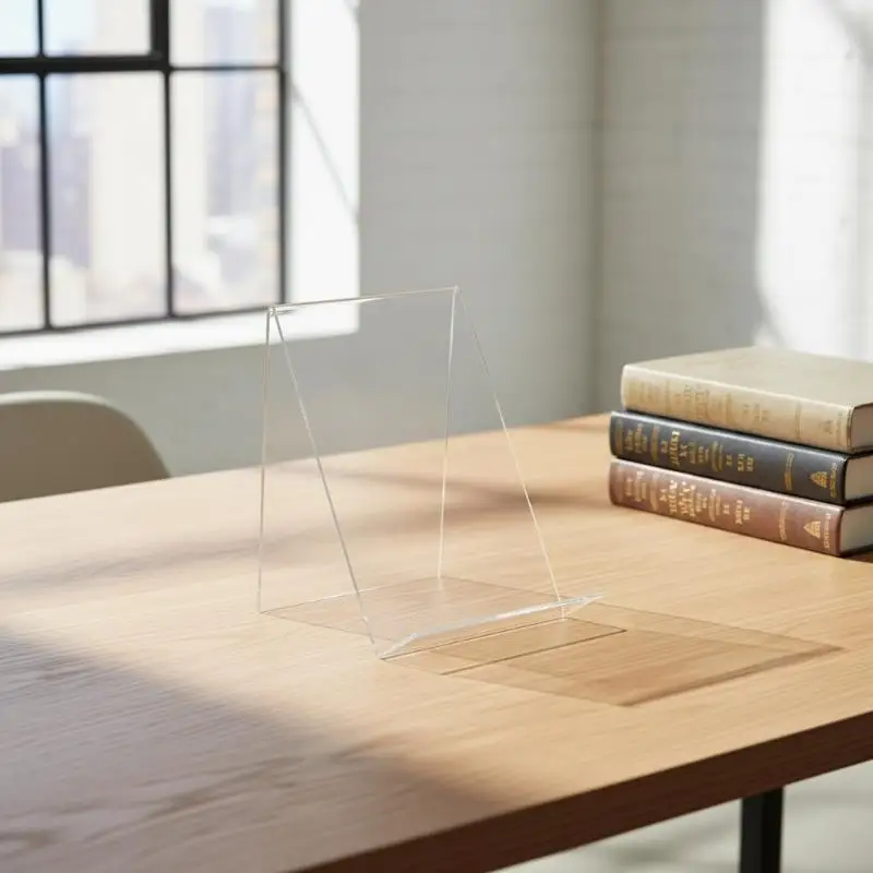 Acrylic Book Display Stand 1pc Photo Frame Brochure Holder Organizer for Classroom Office and Retail Counter
