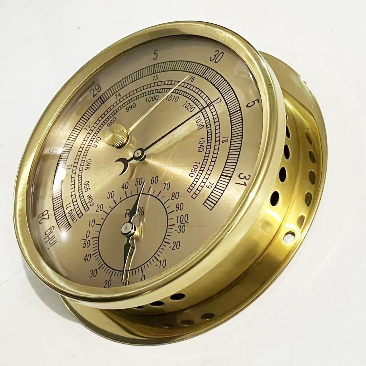 370247 Anerous Barometer, High-precision Barometer, Temperature and Humidity Integrated for Marine Navigation