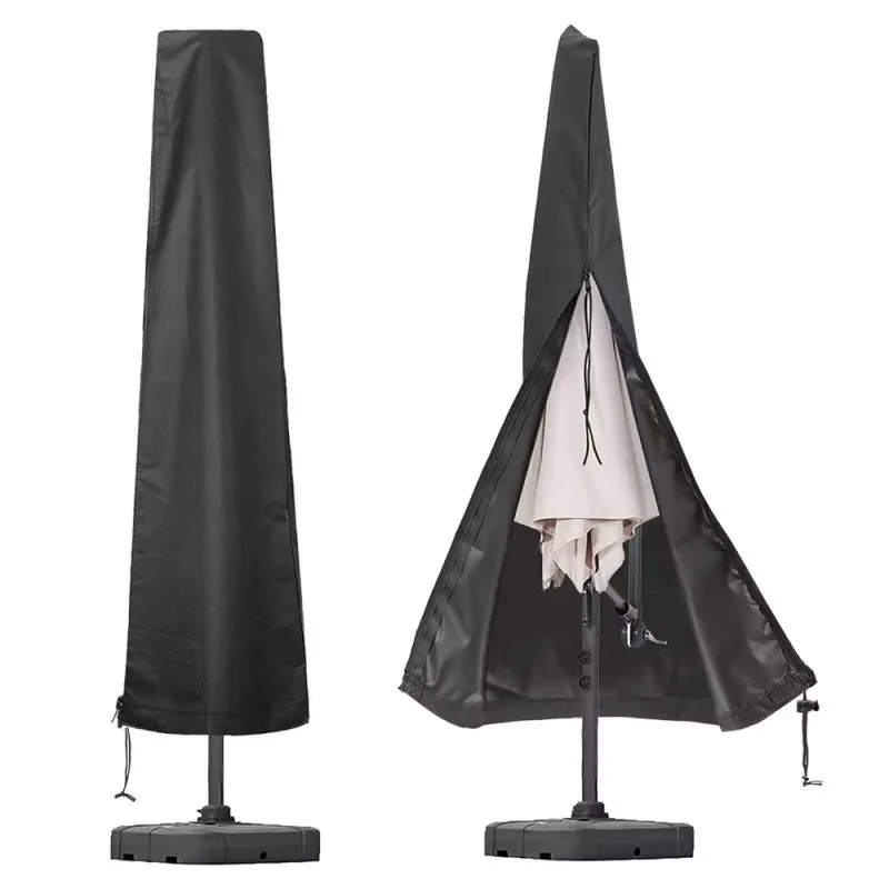 Waterproof Umbrella Cover UV Resistant Dustproof Durable Patio Outdoor Protective Canopy Garden Parasol Covers with Zipper Pole