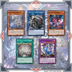 72 Pcs White Forest Snake-Eye Yugioh Card Game Deck Easy Play Not Original Master Duel DIY Deck A-Bao A Qu the Lightless Shadow