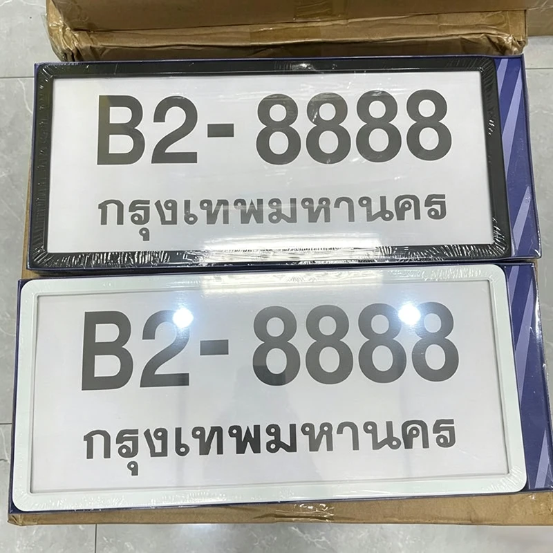 Thailändischer Nummernschildrahmen, wasserdichter, staubdichter Schutzabdeckung für Kfz-Dekorationen in Südostasien – Detail 1