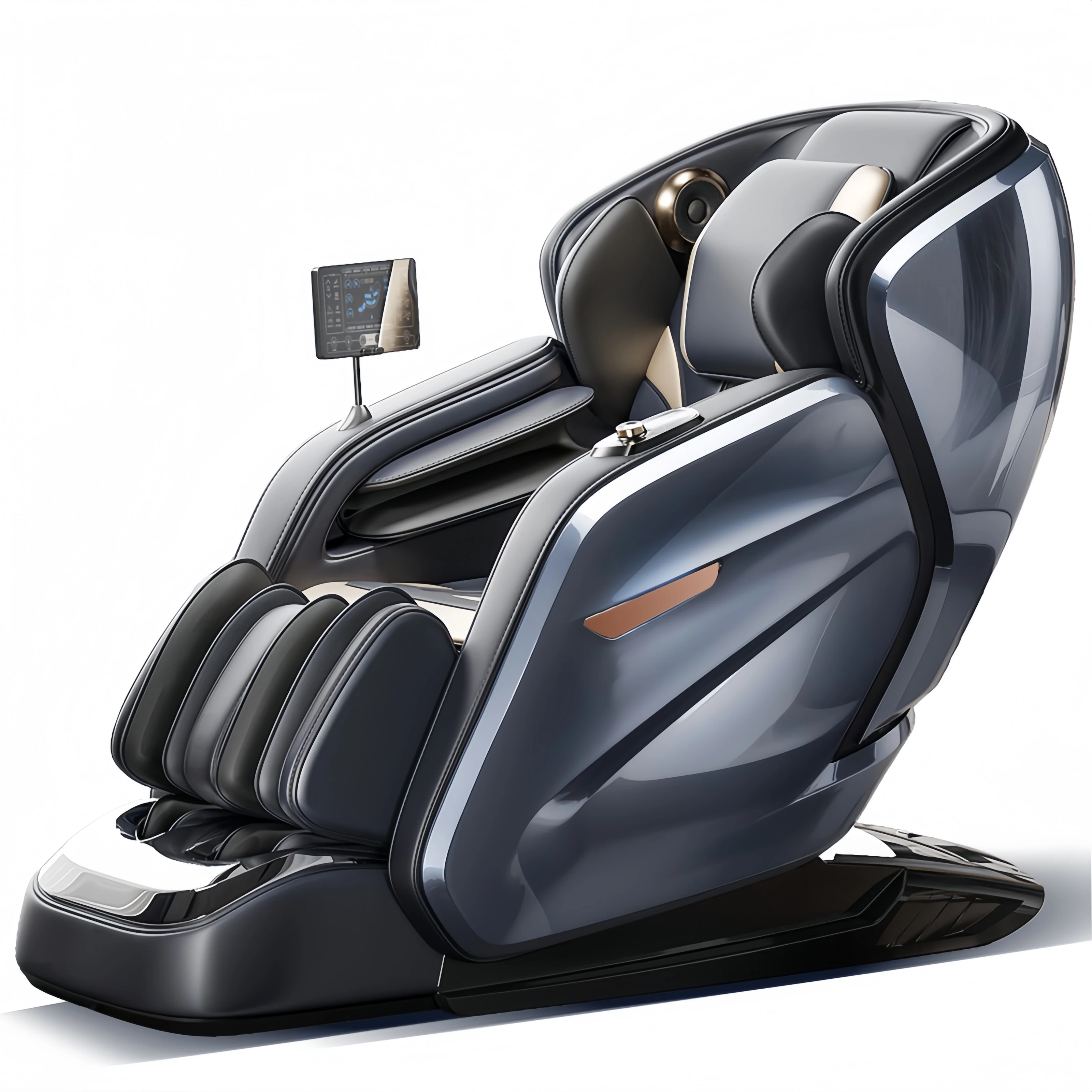 High End 4D Massage Chair Health Care Zero Gravity Recliner with Extended SL Rail Thai Stretch Graphene Heat Foot Reflex Roller