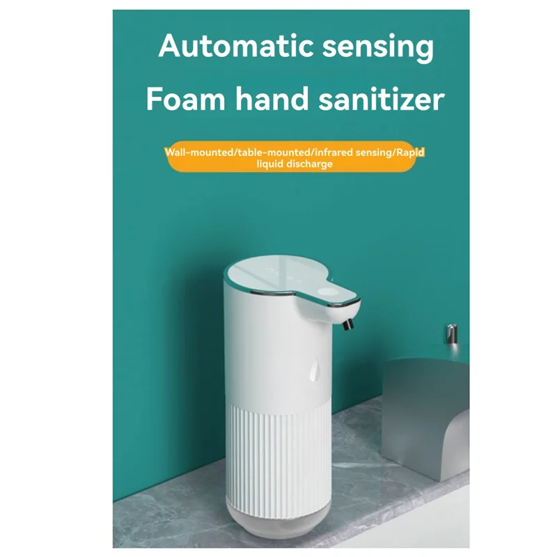 【لا تتمتع】موزع صابون كهربائي لسطح المكتب قابل لإعادة الشحن ومقاوم للماء مثبت على الحائط مثالي للأطفال والفنادق والحمام والمطبخ المنزلي